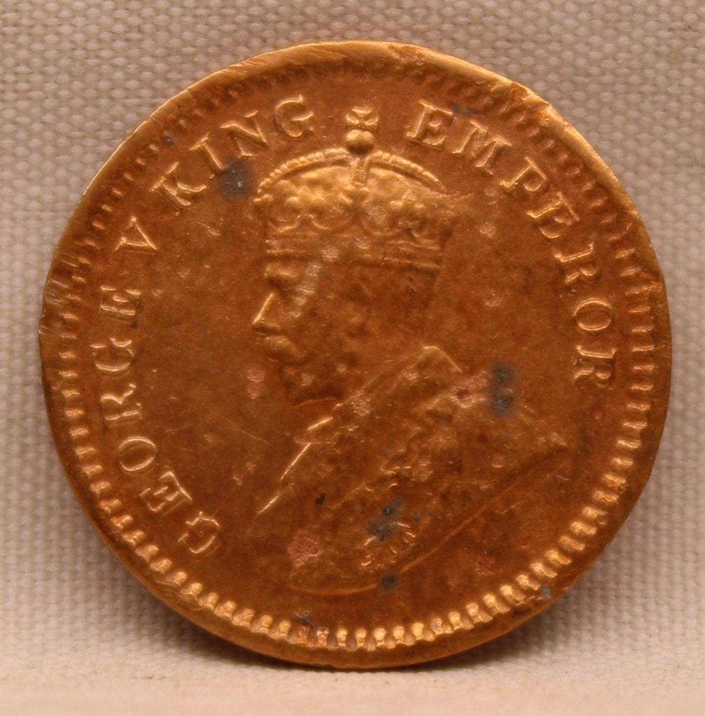 1\12 Anna 1918 George V Coins