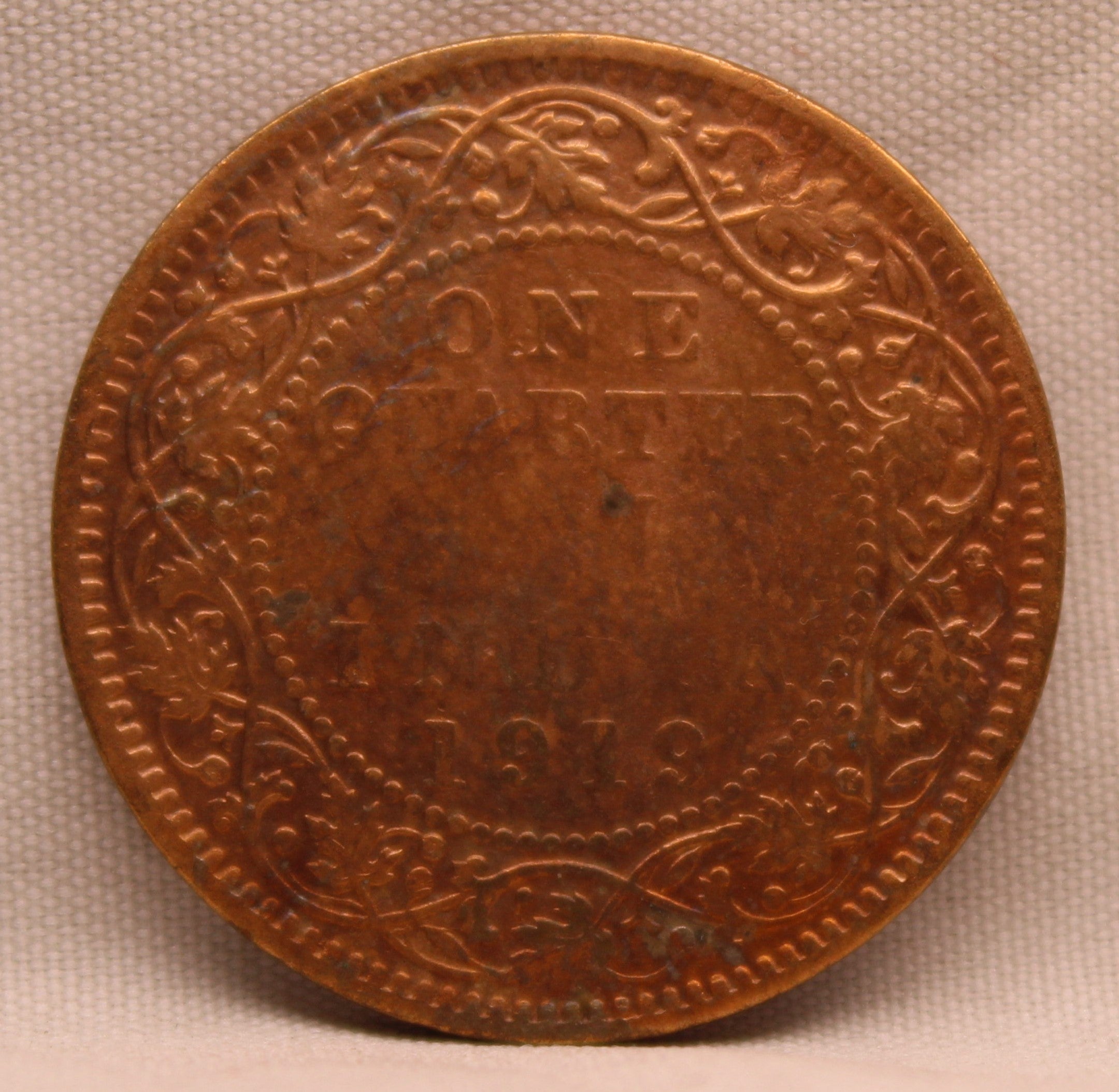 Quarter Anna 1919 George V Coins