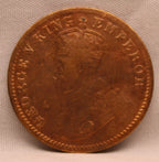 Quarter Anna 1919 George V Coins
