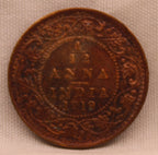 1\12 Anna 1919 George V Coins