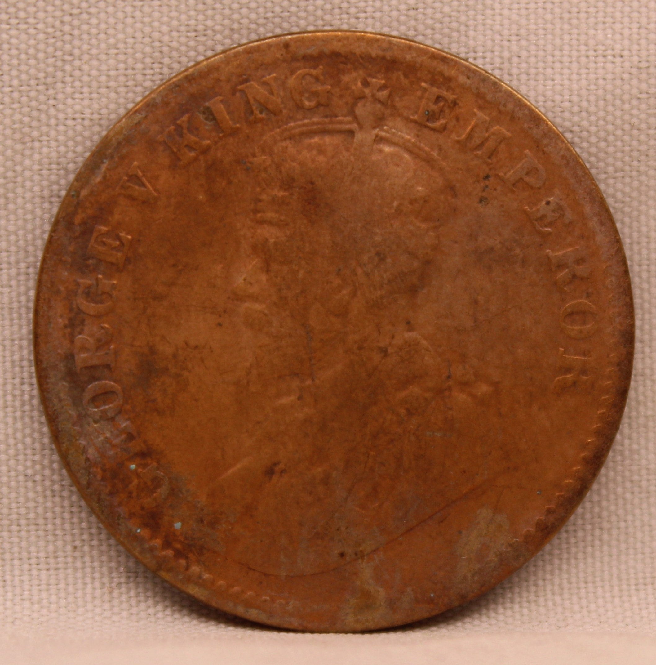 Quarter Anna 1919 George V Coins