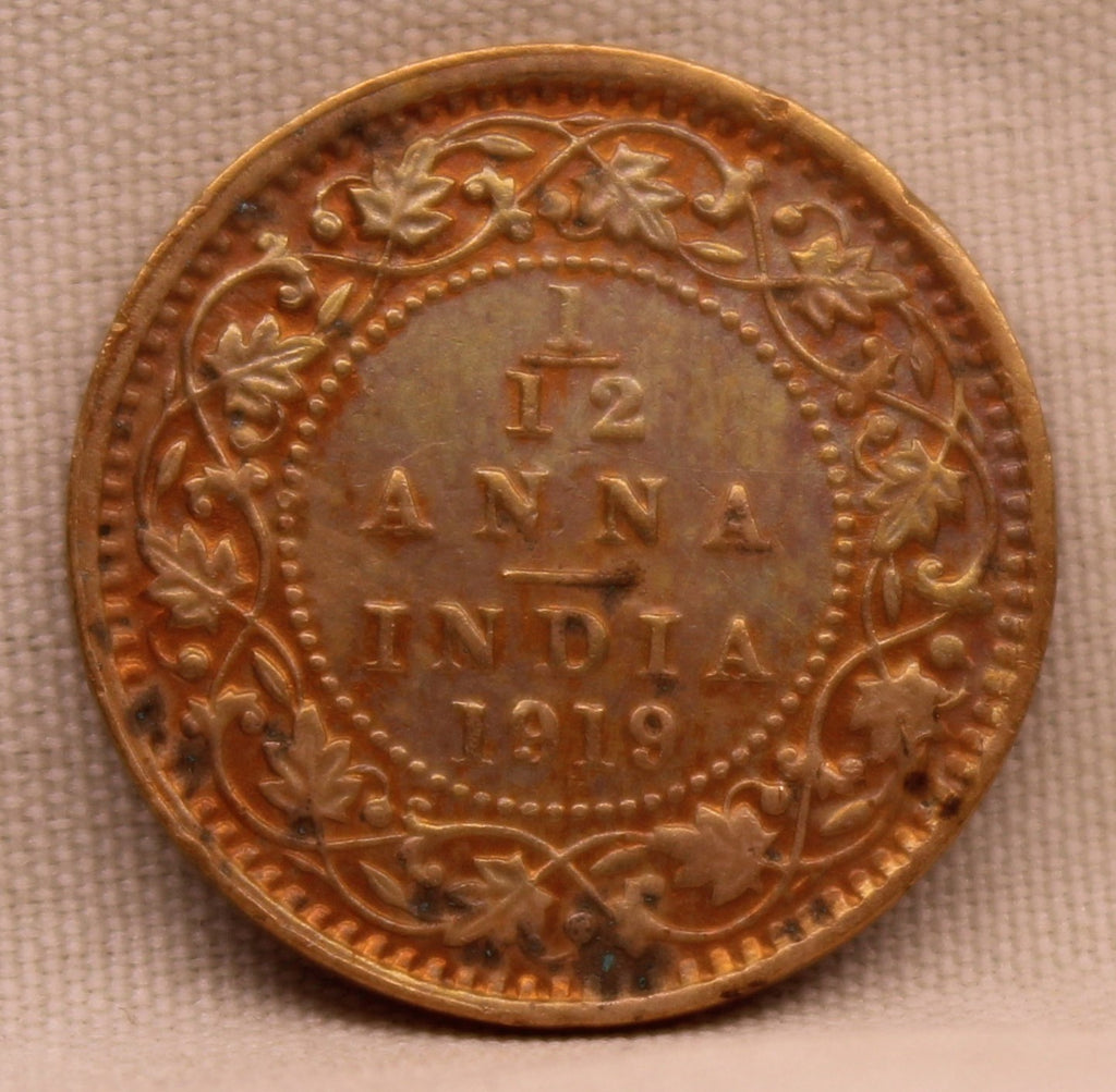 1\12 Anna 1919 George V Coins