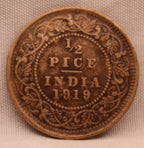 Half Pice 1919 George V Coins