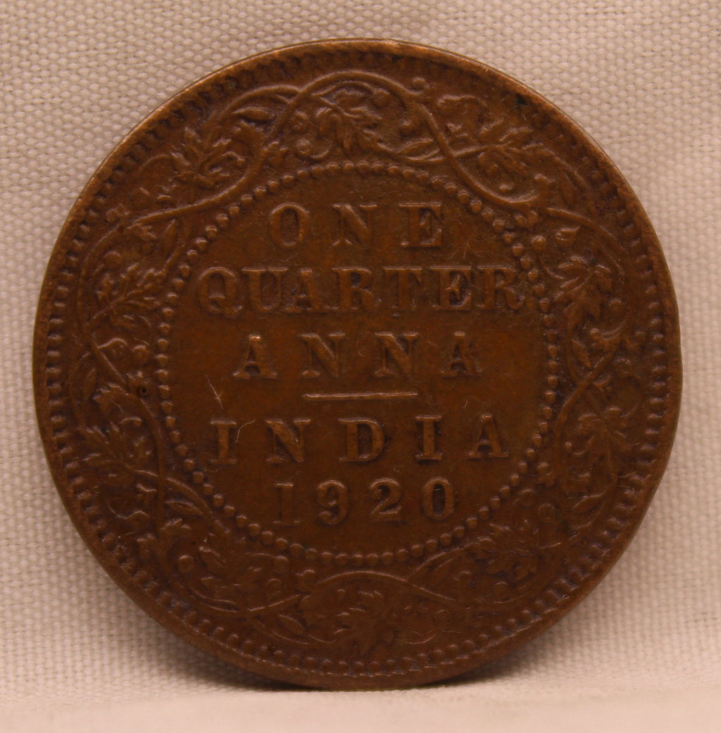 Quarter Anna 1920 George V Coins