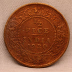 Half Pice 1920 George V Coins
