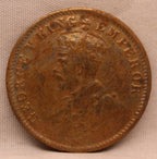 Quarter Anna 1920 George V Coins