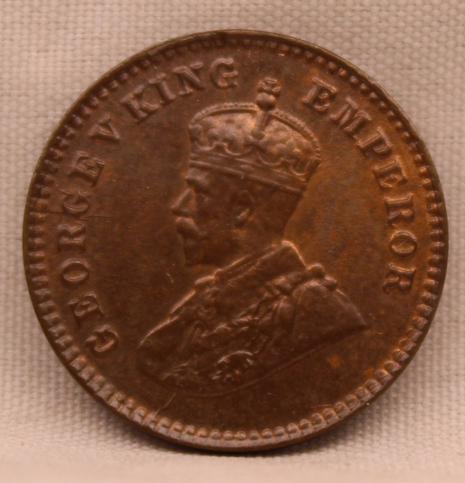 Half Anna 1921 George V Coins
