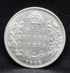Half Rupee 1906 Edward VII Silver coins
