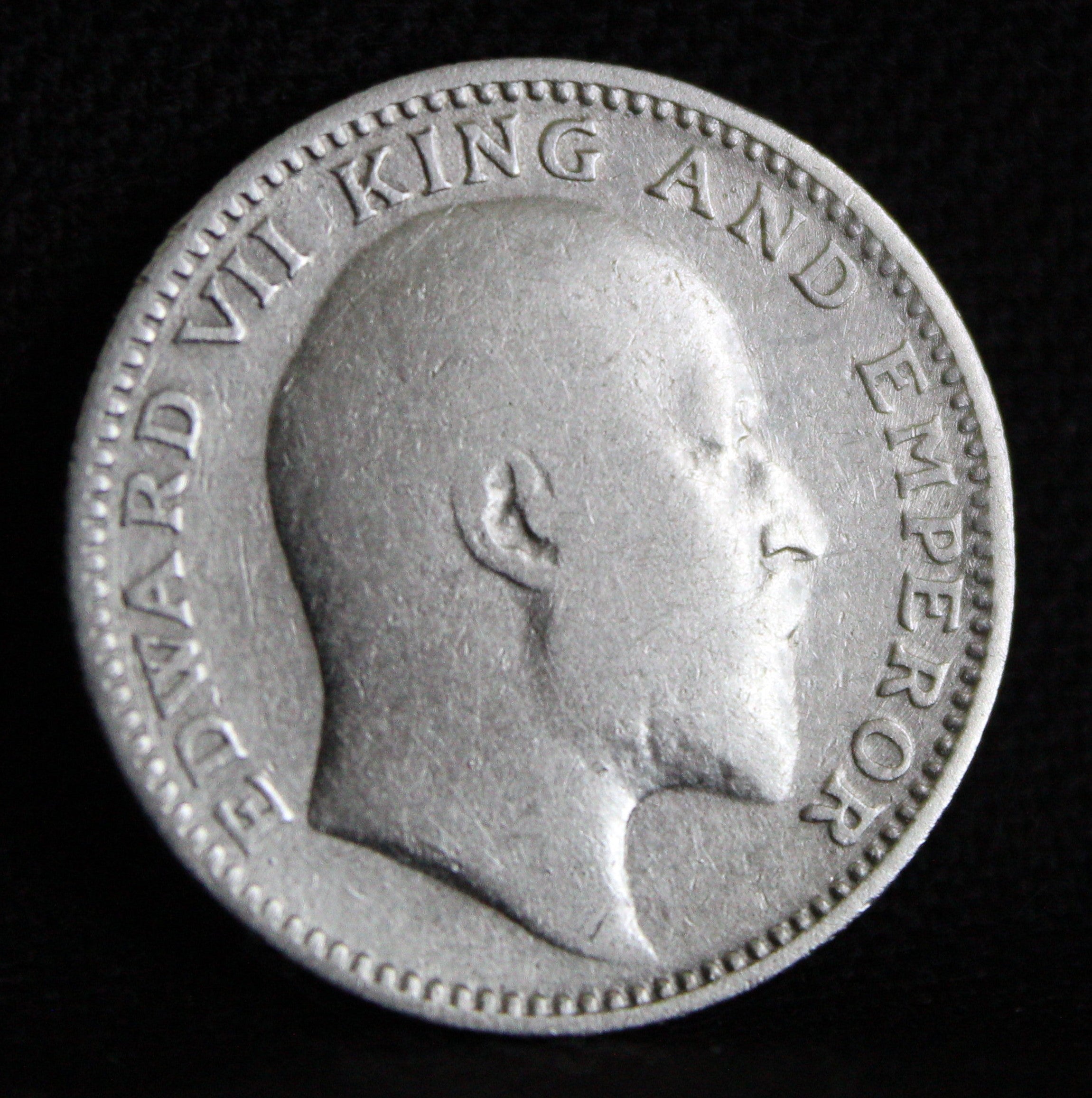 Half Rupee 1910 Edward VII Silver coins