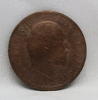 Quarter Anna 1909 Edward VII Bronze coins