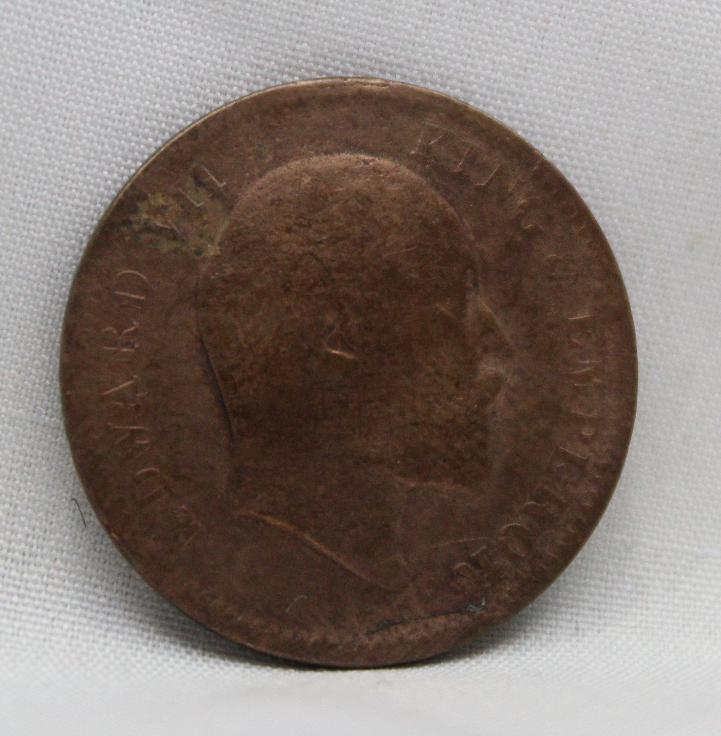 Quarter Anna 1909 Edward VII Bronze coins