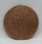 Quarter Anna 1909 Edward VII Bronze coins