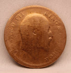 Quarter Anna 1909 Edward VII Bronze coins