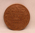 Quarter Anna 1909 Edward VII Bronze coins