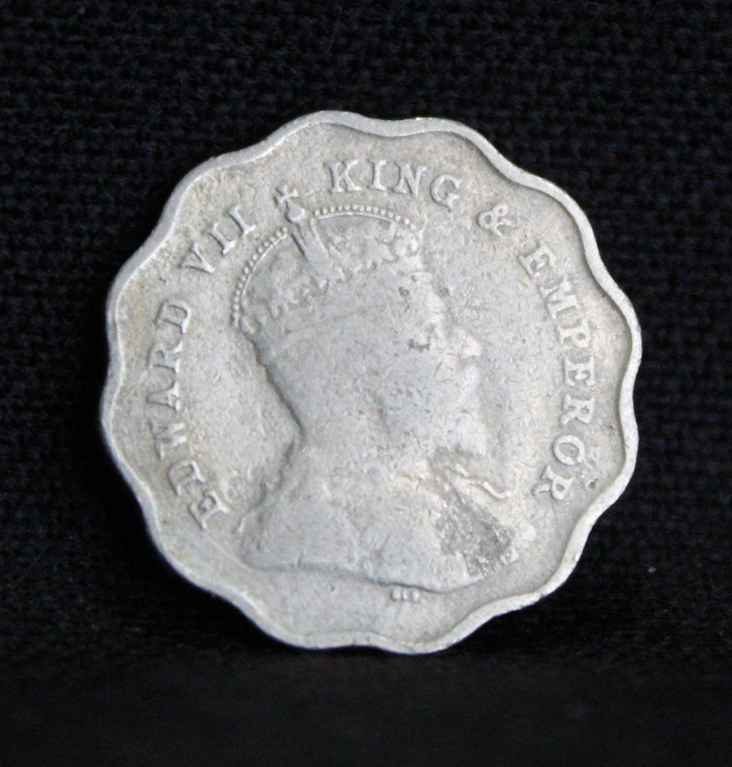 1 Anna 1908 Edward VII Copper-Nickel coins