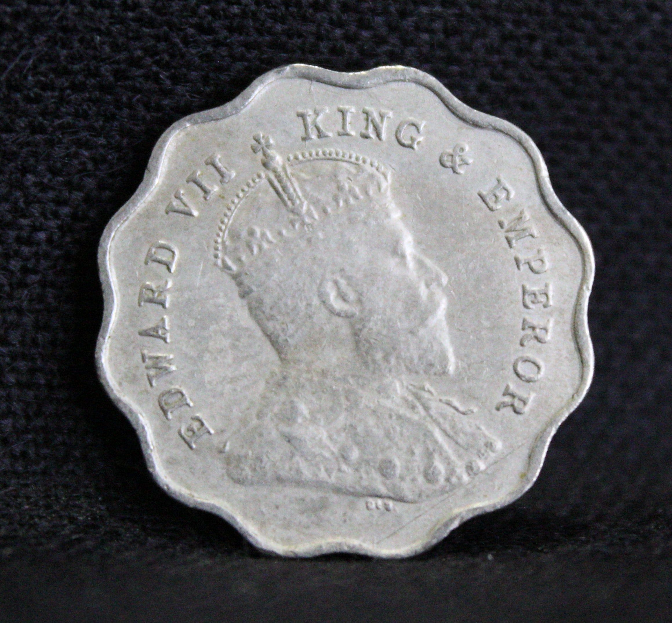 1 Anna 1909 Edward VII Copper-Nickel coins