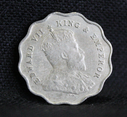 1 Anna 1909 Edward VII Copper-Nickel coins