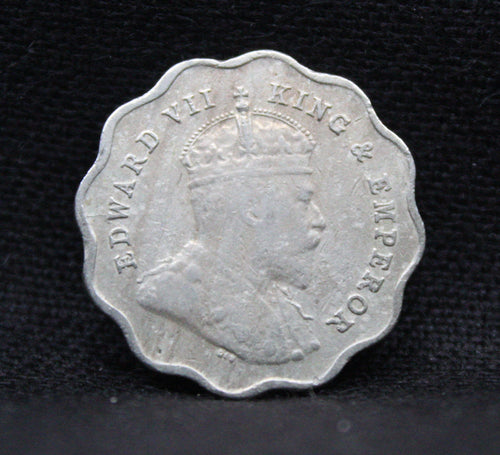 1 Anna 1909 Edward VII Copper-Nickel coins