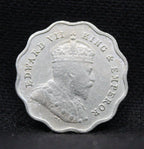 1 Anna 1910 Edward VII Copper-Nickel coins