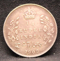 Quarter Rupees 1903 Edward VII Silver coins