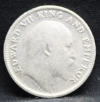 Quarter Rupees 1904 Edward VII Silver coins