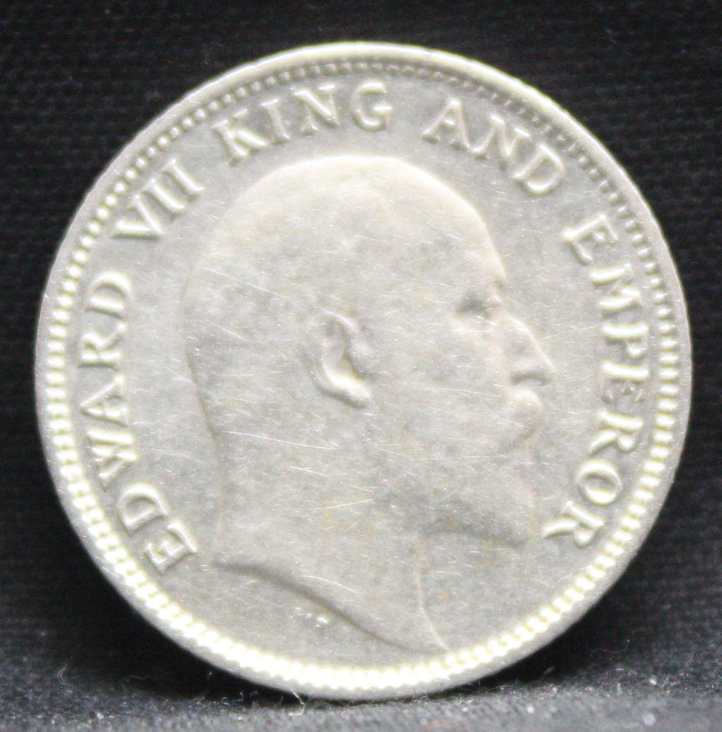 Quarter Rupees 1905 Edward VII Silver coins