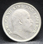 Quarter Rupees 1905 Edward VII Silver coins