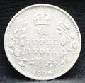 Quarter Rupees 1906 Edward VII Silver coins