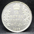 Quarter Rupees 1906 Edward VII Silver coins
