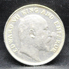 Quarter Rupees 1906 Edward VII Silver coins