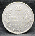 Quarter Rupees 1906 Edward VII Silver coins