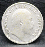 Quarter Rupees 1906 Edward VII Silver coins