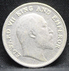 Quarter Rupees 1906 Edward VII Silver coins