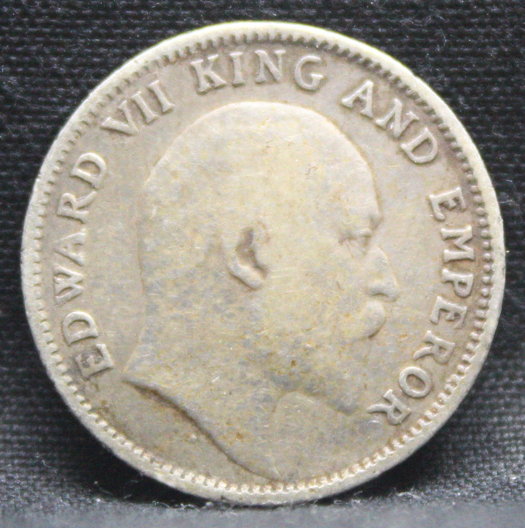Quarter Rupees 1907 Edward VII Silver coins