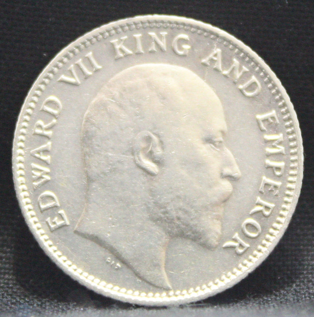 Quarter Rupees 1907 Edward VII Silver coins
