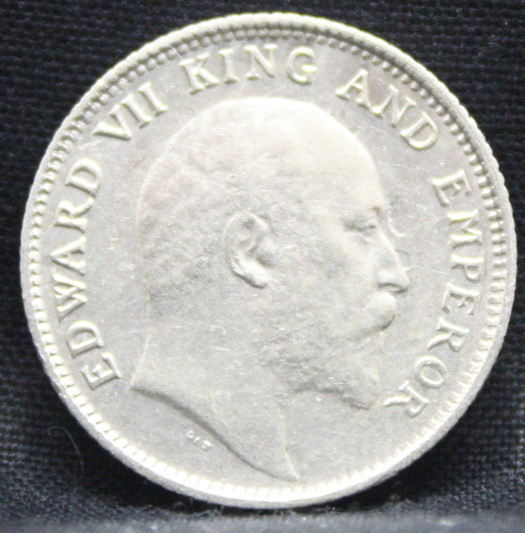 Quarter Rupees 1908 Edward VII Silver coins