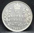 Quarter Rupees 1904 Edward VII Silver coins