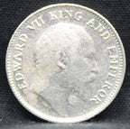 Quarter Rupees 1904 Edward VII Silver coins