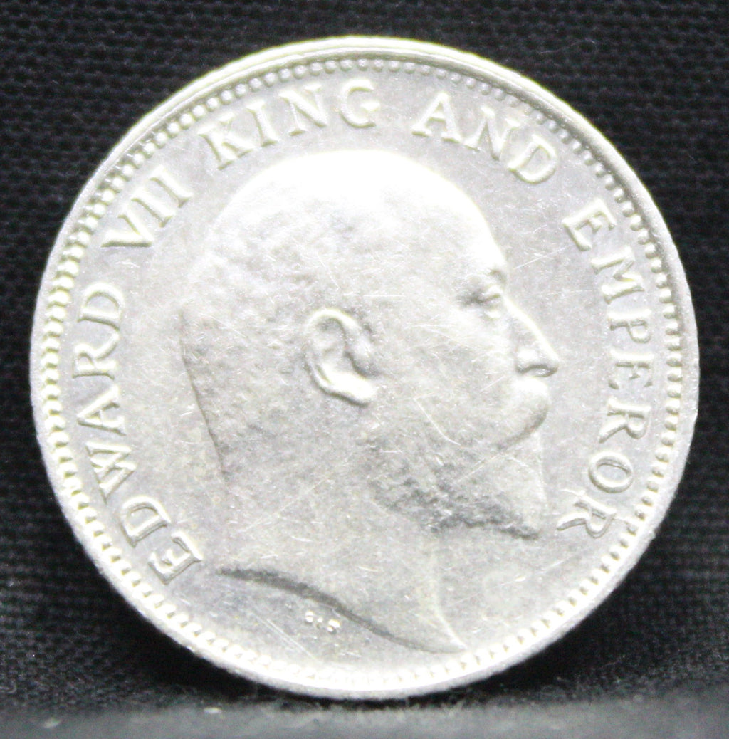 Quarter Rupees 1910 Edward VII Silver coins