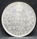 Quarter Rupees 1910 Edward VII Silver coins