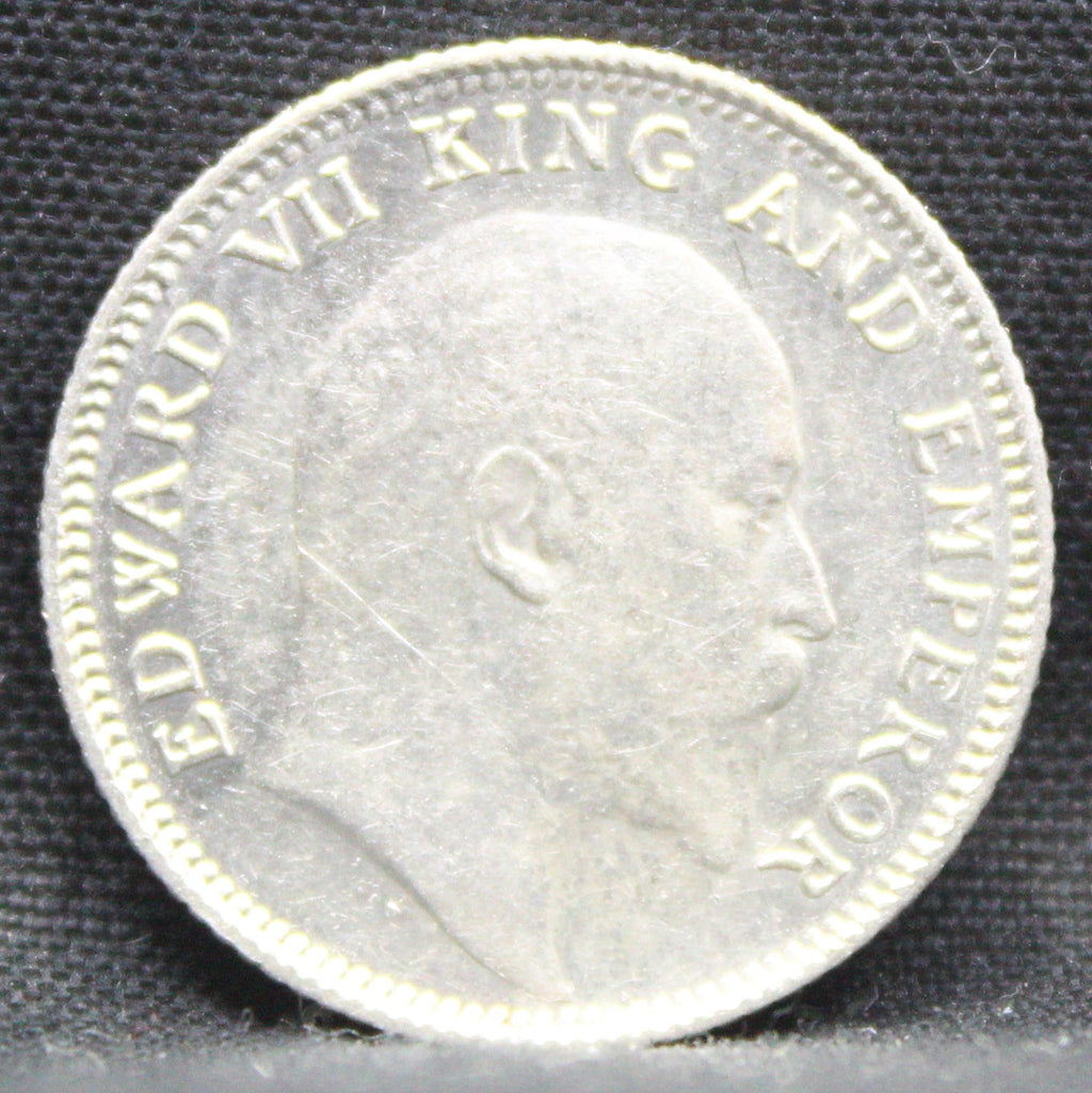 Quarter Rupees 1910 Edward VII Silver coins