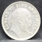Quarter Rupees 1910 Edward VII Silver coins