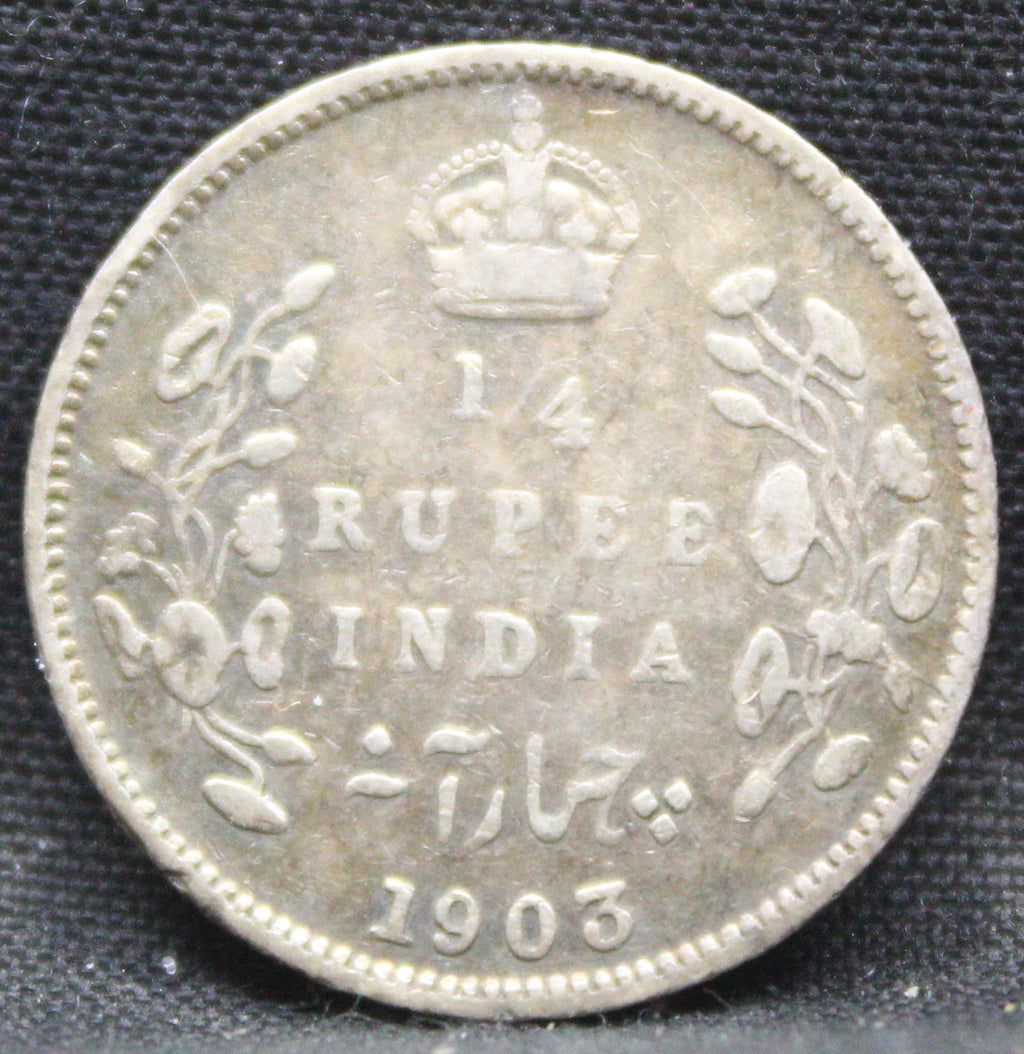 Quarter Rupees 1903 Edward VII Silver coins