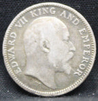 Quarter Rupees 1903 Edward VII Silver coins