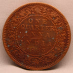 Quarter Anna 1903 Edward VII Bronze coins