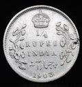 Quarter Rupees 1903 Edward VII Silver coins