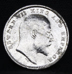2 Annas 1903 Edward VII Silver coins