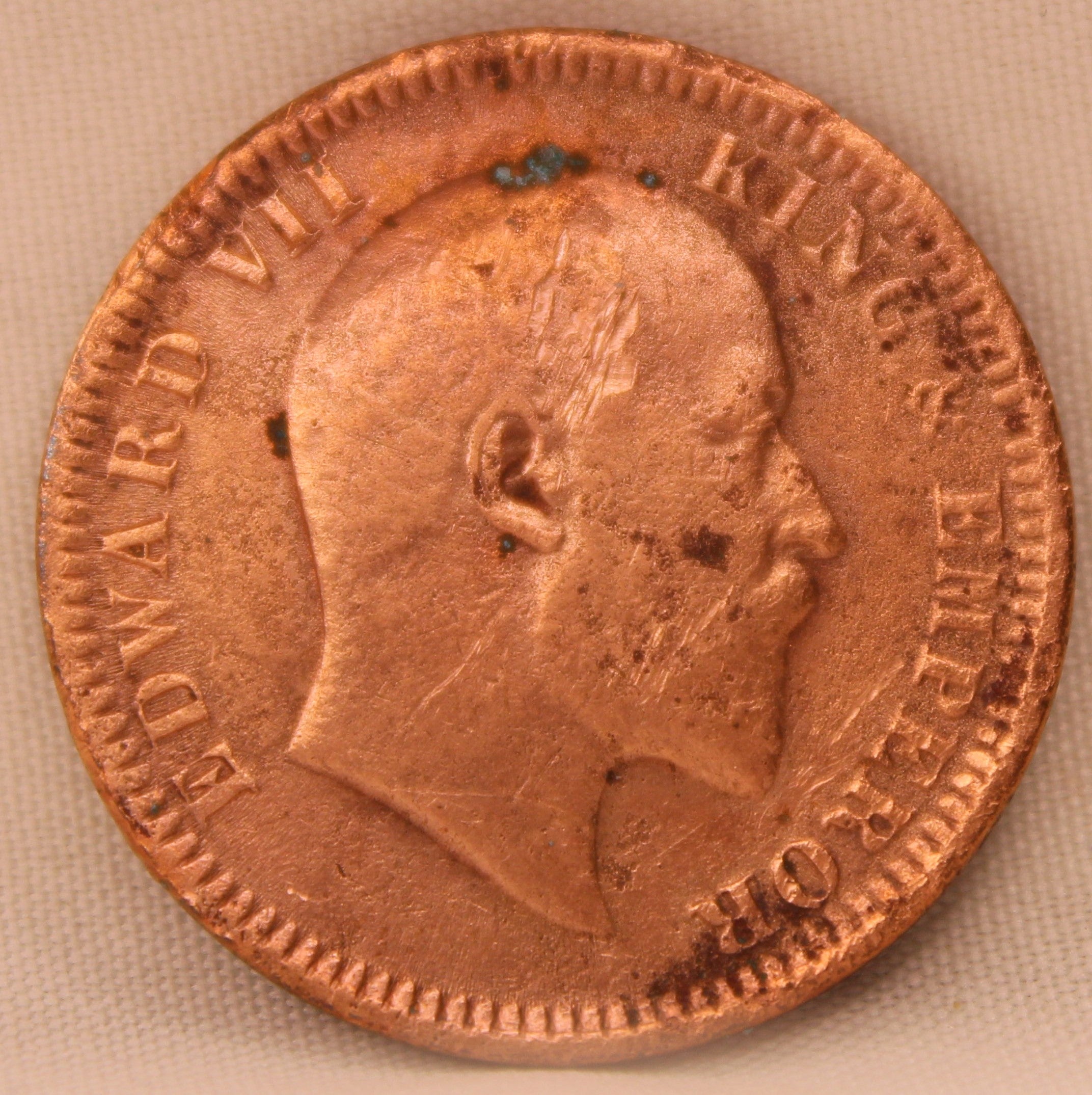 Quarter Anna 1903 Edward VII Bronze coins