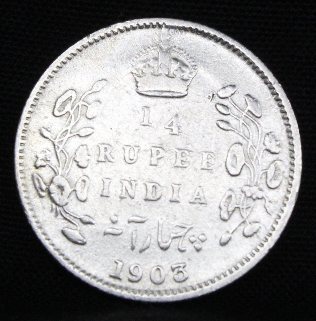 Quarter Rupees 1903 Edward VII Silver coins