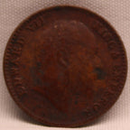 1\12 Anna 1903 Edward VII Copper coins